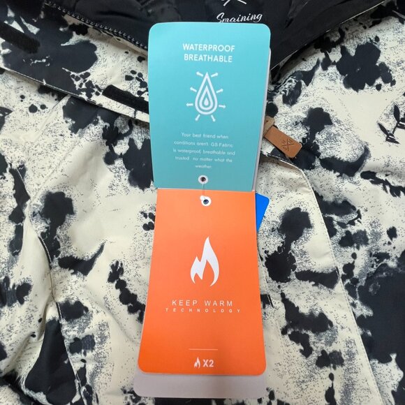 GSOU SNOW Women's Ski/Snowboarding *Jacket*, Abstract Flower Print, Large, NEW - Picture 11 of 13